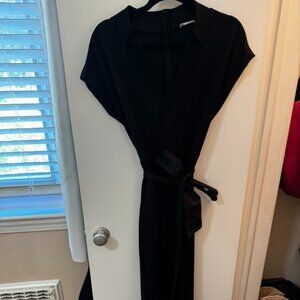 Zara Pant Suit Black with Tie
